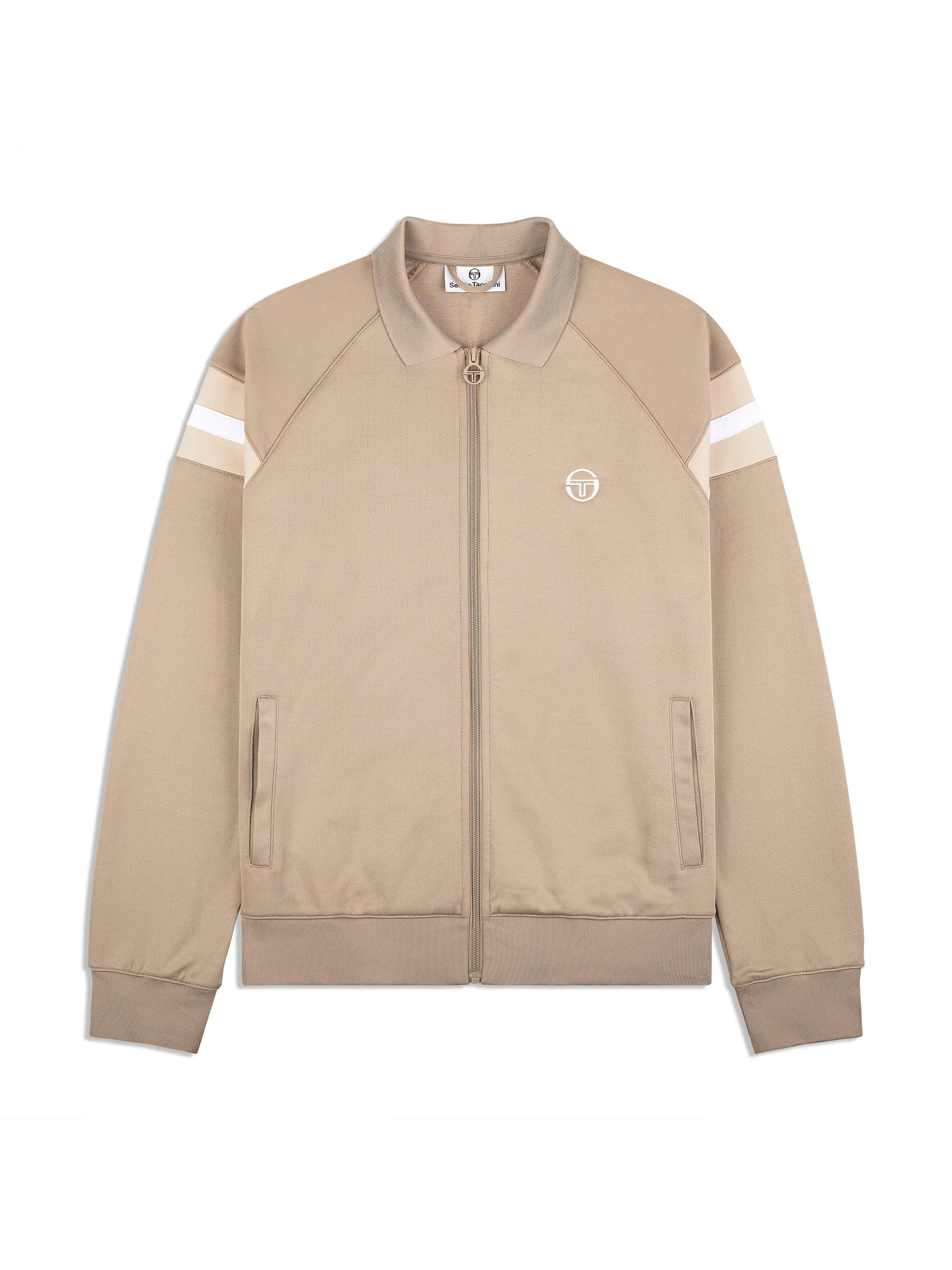 Rimini Track Jacket for Men & Women - Lightweight Taupe Grey Running Jacket - Perfect for Jogging, Hiking & Outdoor Activities
