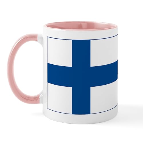 White/Pink Inside - Finland Flag Mug