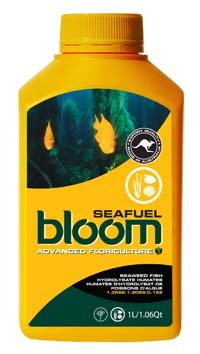Seafuel Bloom Yellow Bottles - 1 Liter Hydroponic Nutrient Solution for Indoor Plants & Garden Growth | Perfect for Hydroponics, Aquaponics & Soil Gardening