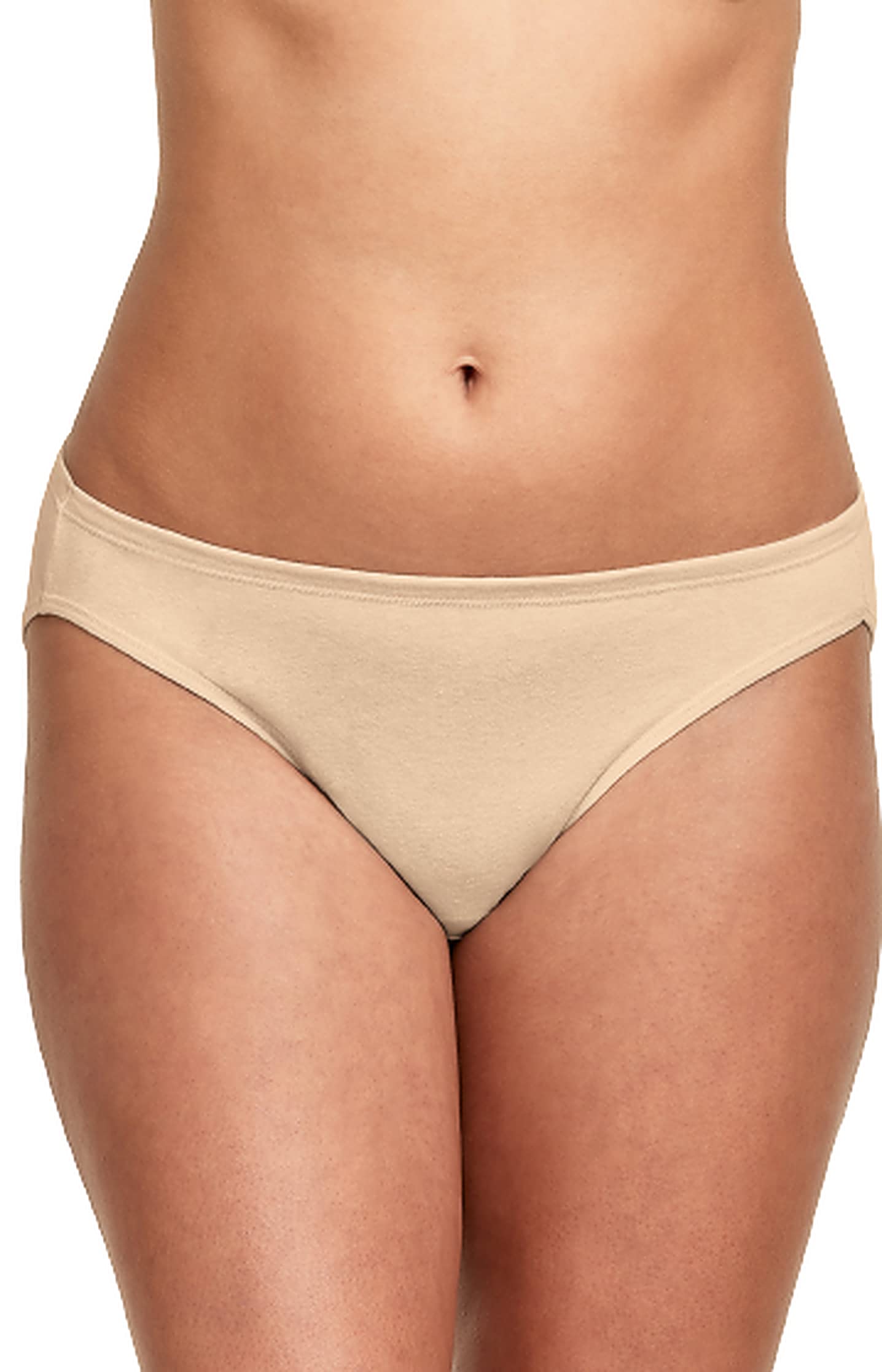 Hanes Ultimate Women's Bikini Panties 5-Pack - Moisture-Wicking Cotton Underwear with Moderate Coverage (Assorted Colors) - Perfect for Everyday Wear, Workouts & Travel