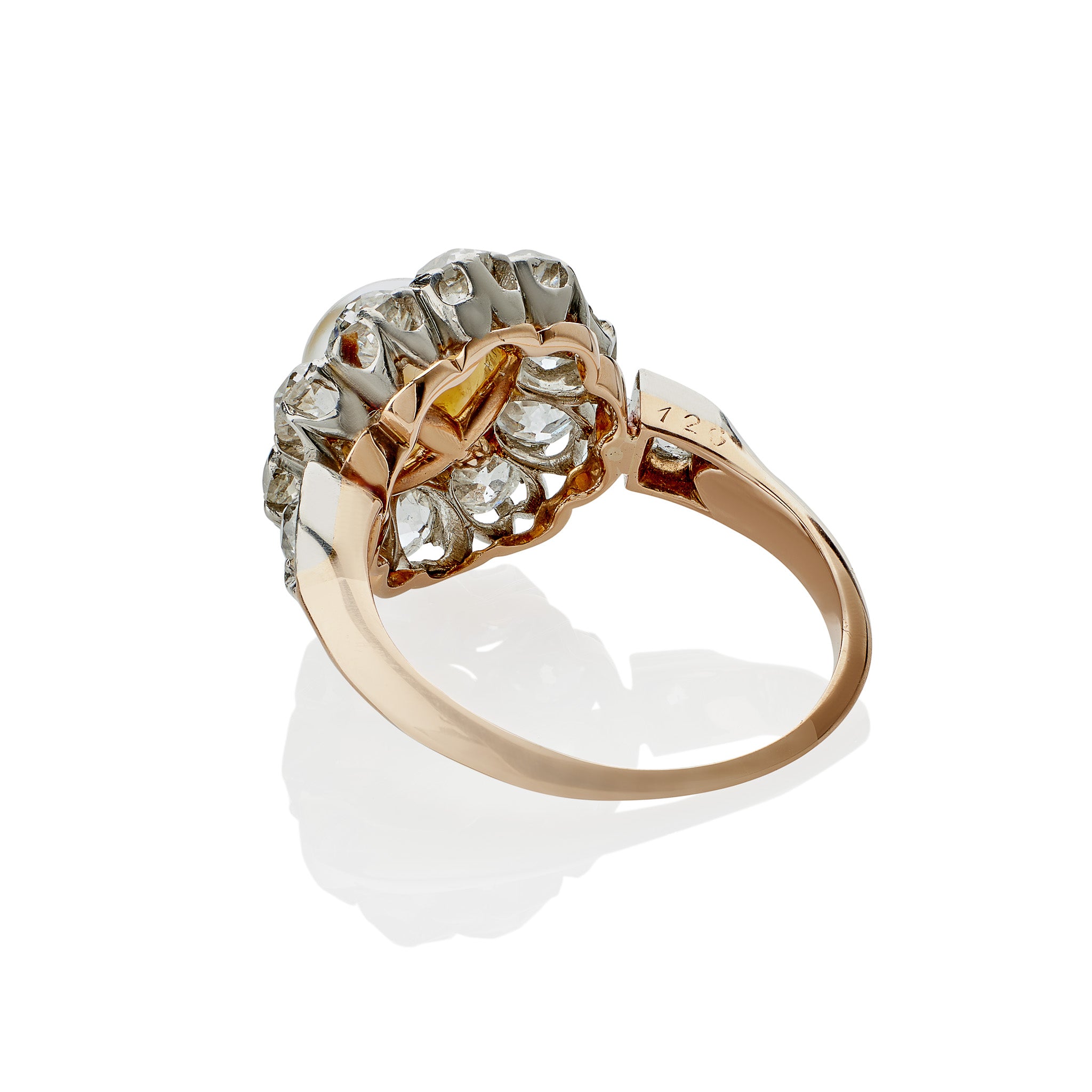 Natural Freshwater Pearl & Diamond Ring for Women – Elegant 925 Sterling Silver Jewelry for Engagement, Wedding, Anniversary & Special Occasions