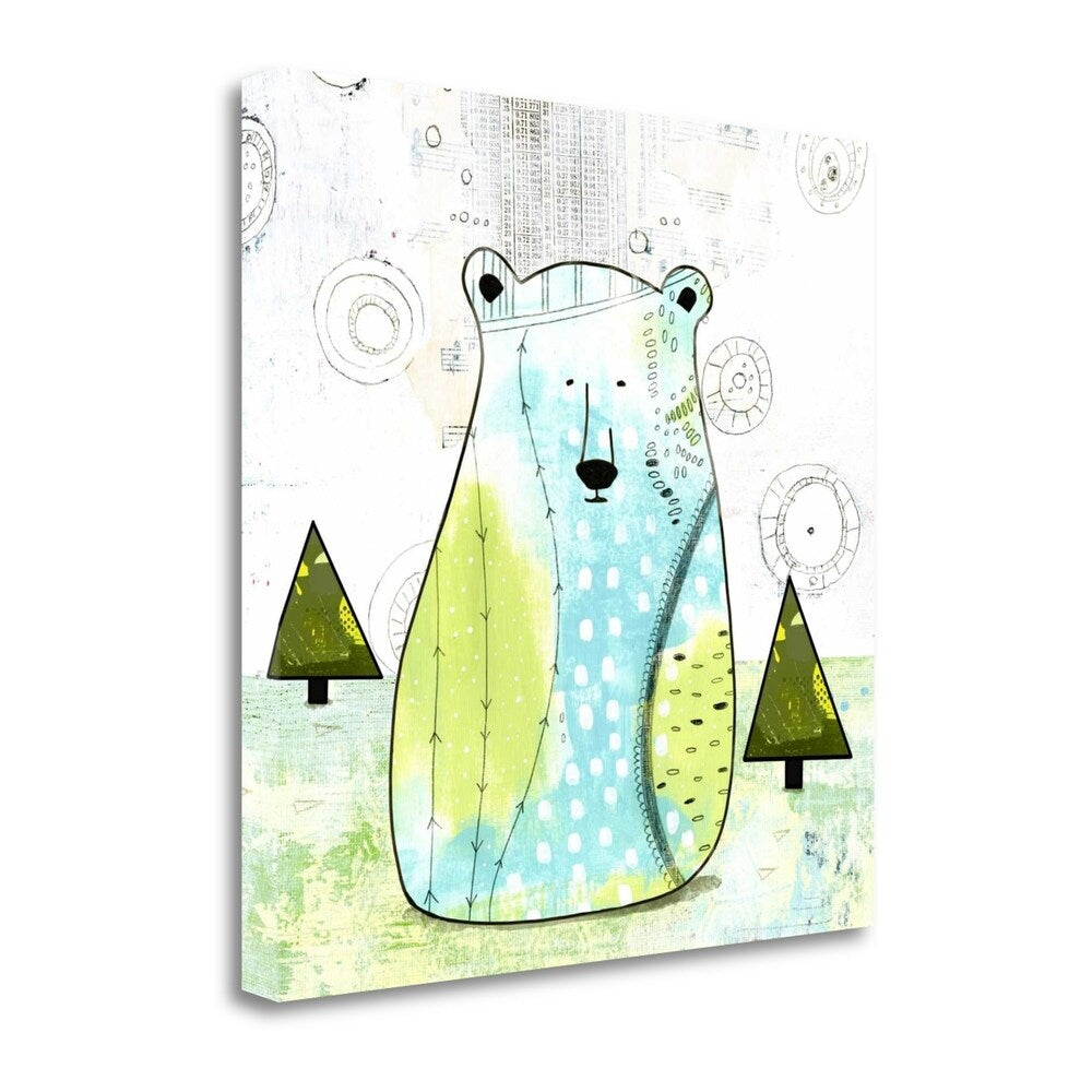 Bear II By Sarah Ogren - Premium Giclee Art Print on Gallery Wrapped Canvas, Ready to Hang Wall Decor for Living Room, Bedroom & Office
