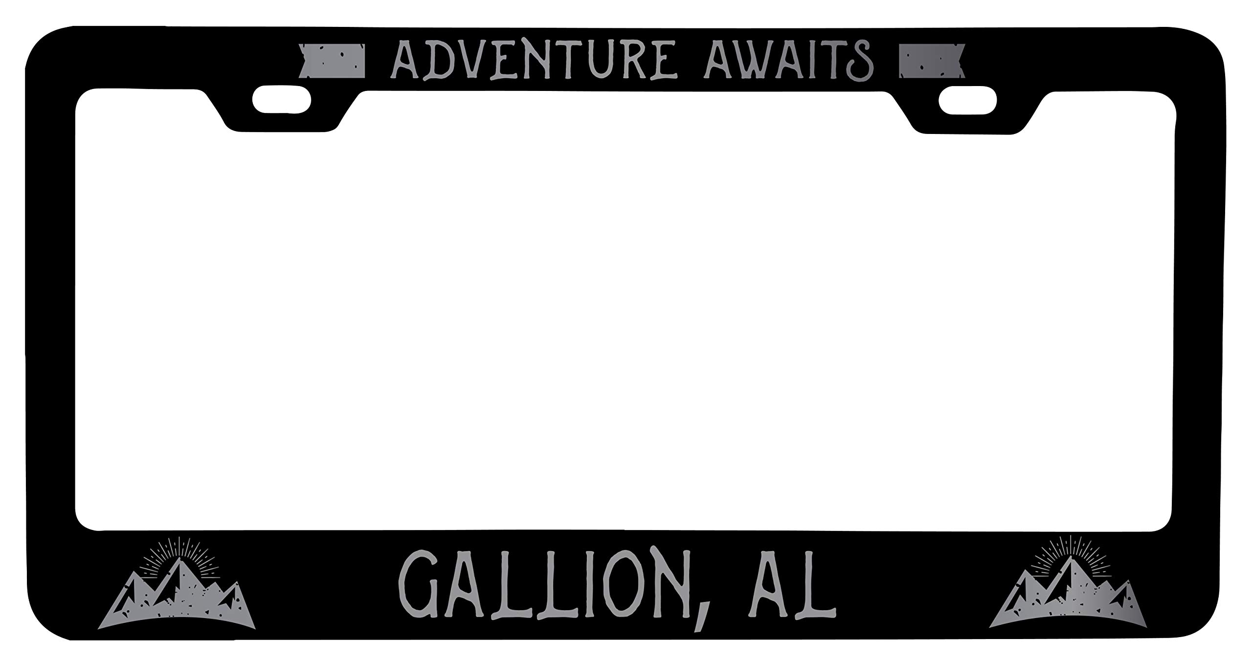 Custom Laser Etched Vanity Black Metal License Plate Frame - Personalized Car Accessory for Alabama Fans | Perfect for Gifts, Car Shows & State Pride Decoration