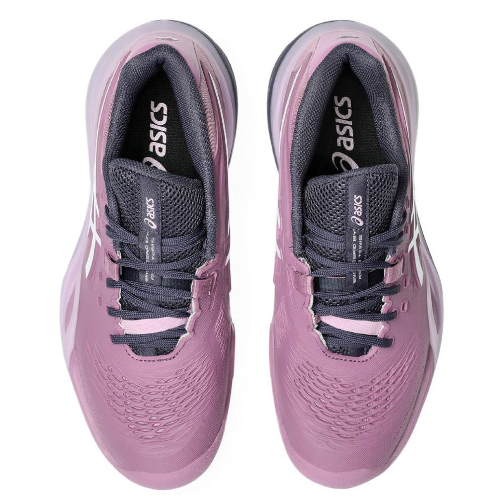 ASICS Gel Resolution X Clay Women's Tennis Shoes - Ube Pink/White | High-Performance Court Shoes for Clay Courts | Perfect for Competitive Matches & Training