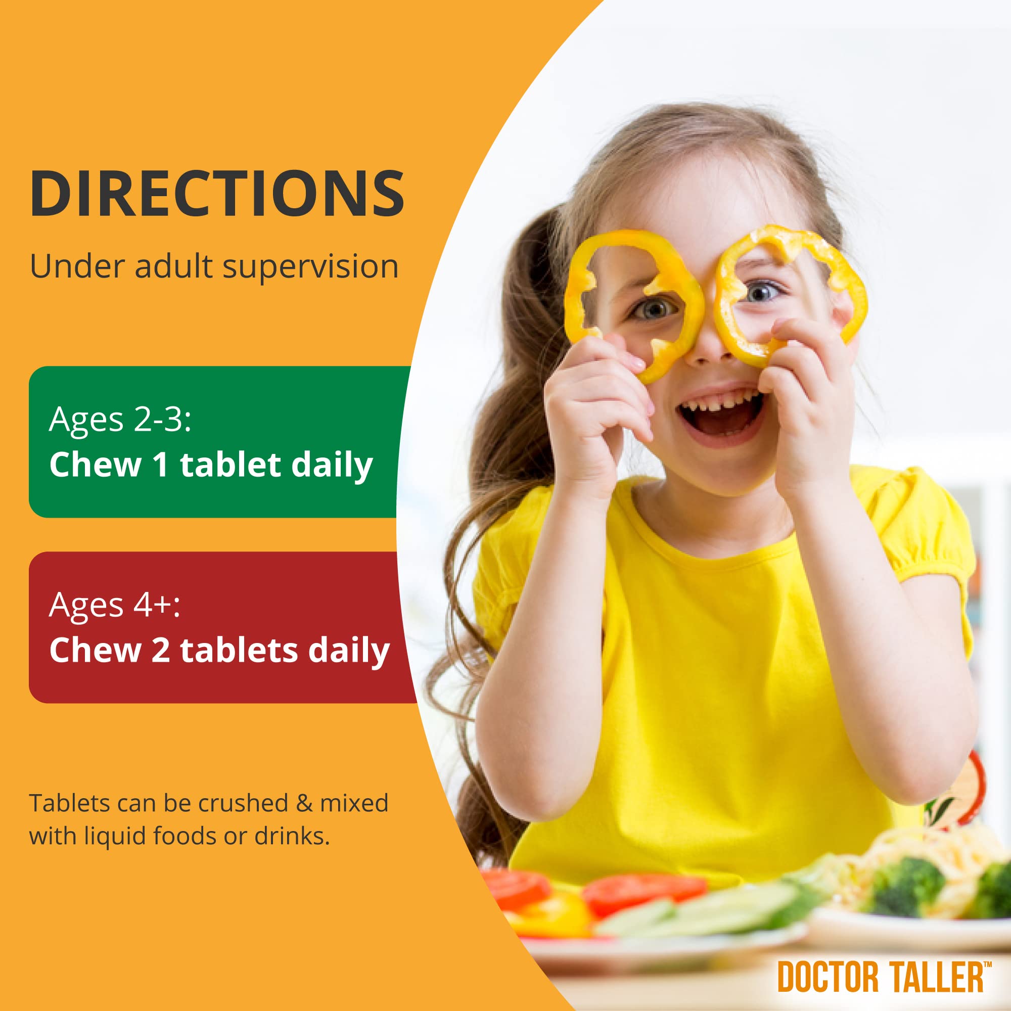NuBest Doctor Taller Height Growth Supplement Bundle - 60 Capsules for Kids 8+ & 90 Chewable Tablets for Ages 2-9 - Supports Bone Growth, Height Increase and Immune System - Perfect for Growing Children and Teenagers at Home or School