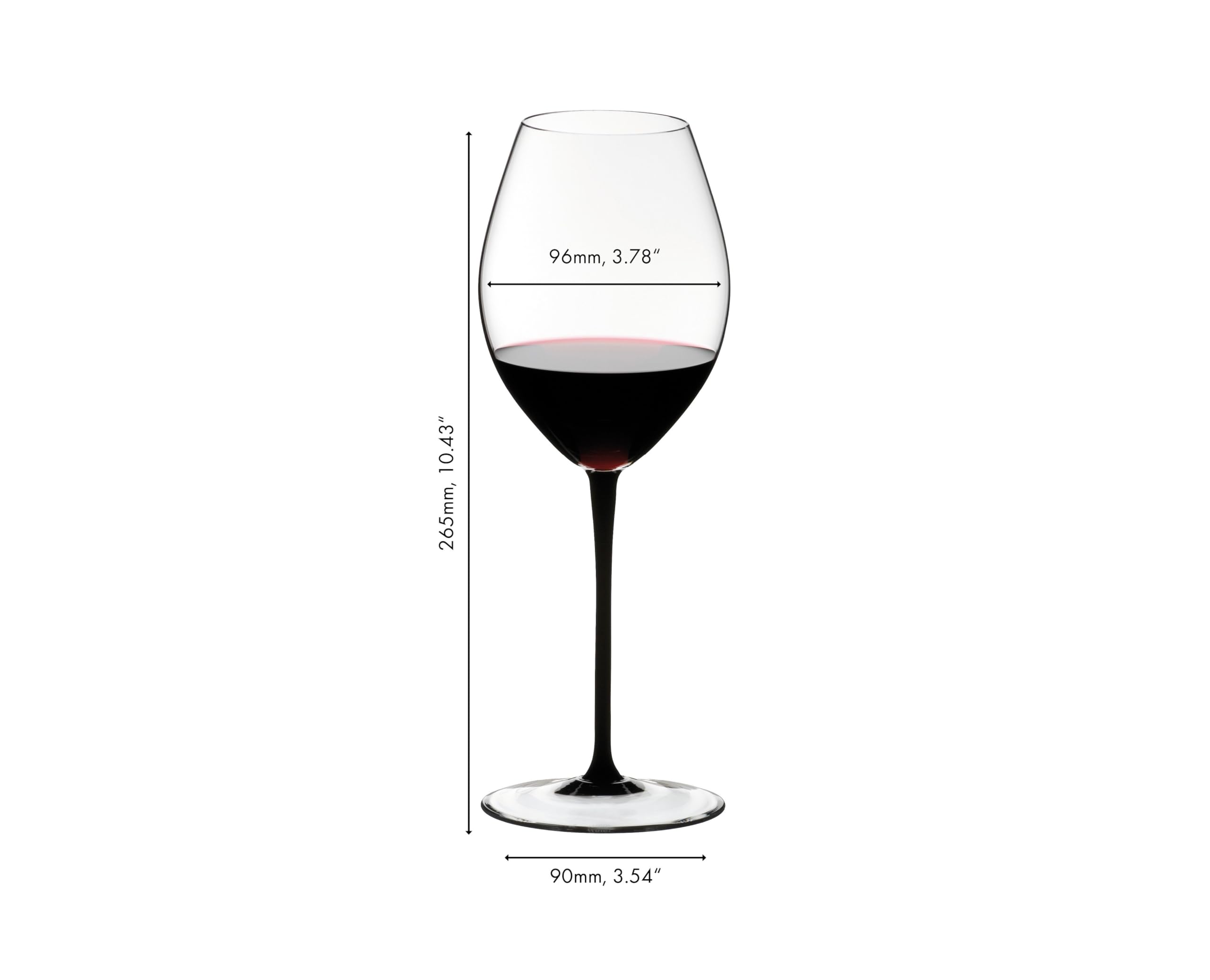 Riedel Sommeliers Black Tie Hermitage Syrah Wine Glass Set - Premium Crystal Wine Glasses for Red Wine, Packed in Elegant Gift Tube - Perfect for Wine Tasting, Dinner Parties & Gifts