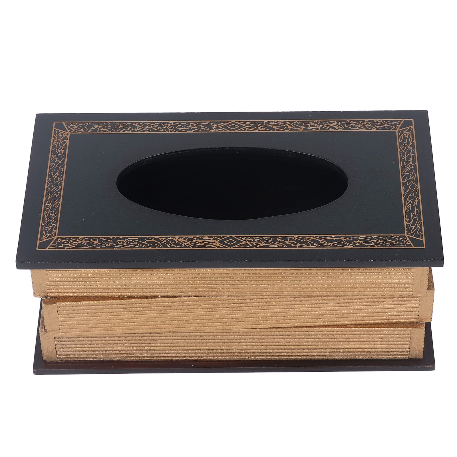 Okuyonic Book-Shaped Tissue Box Holder - Elegant & Practical for Office, Home, and Living Room Decor - Perfect for Desks, Bookshelves, and Gift Giving