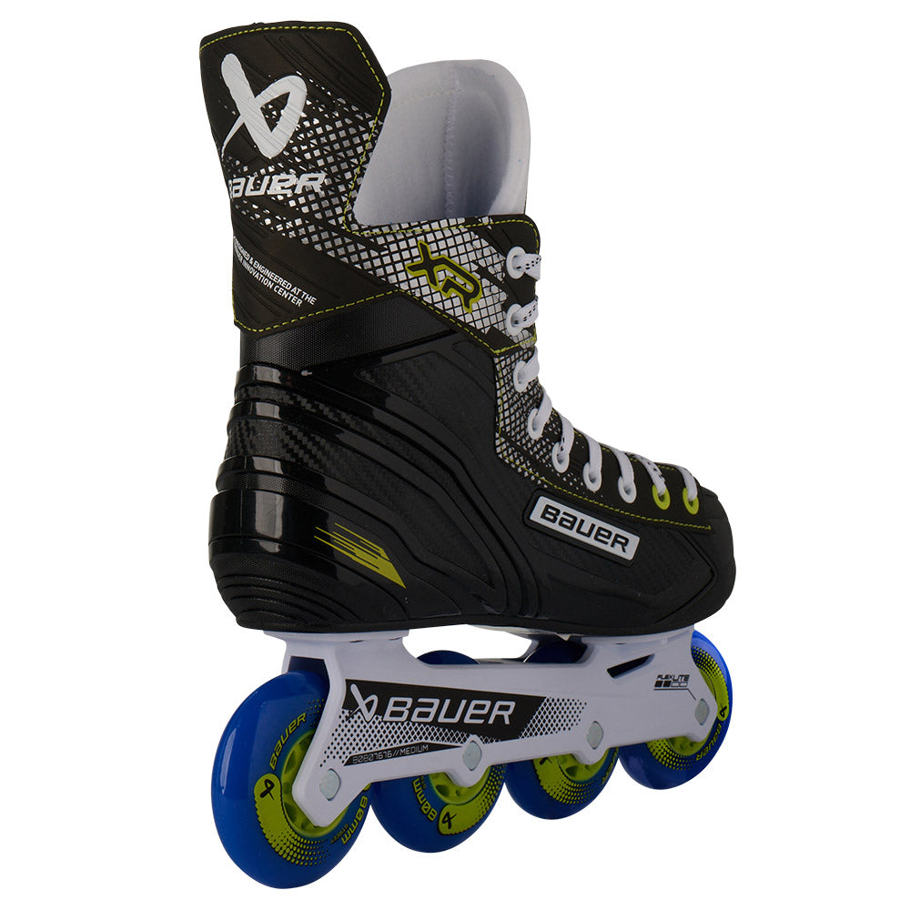 Bauer XR Intermediate Roller Hockey Skates - Lightweight & Durable for Youth & Adult Players - Perfect for Street Hockey, Rink Games & Training Sessions