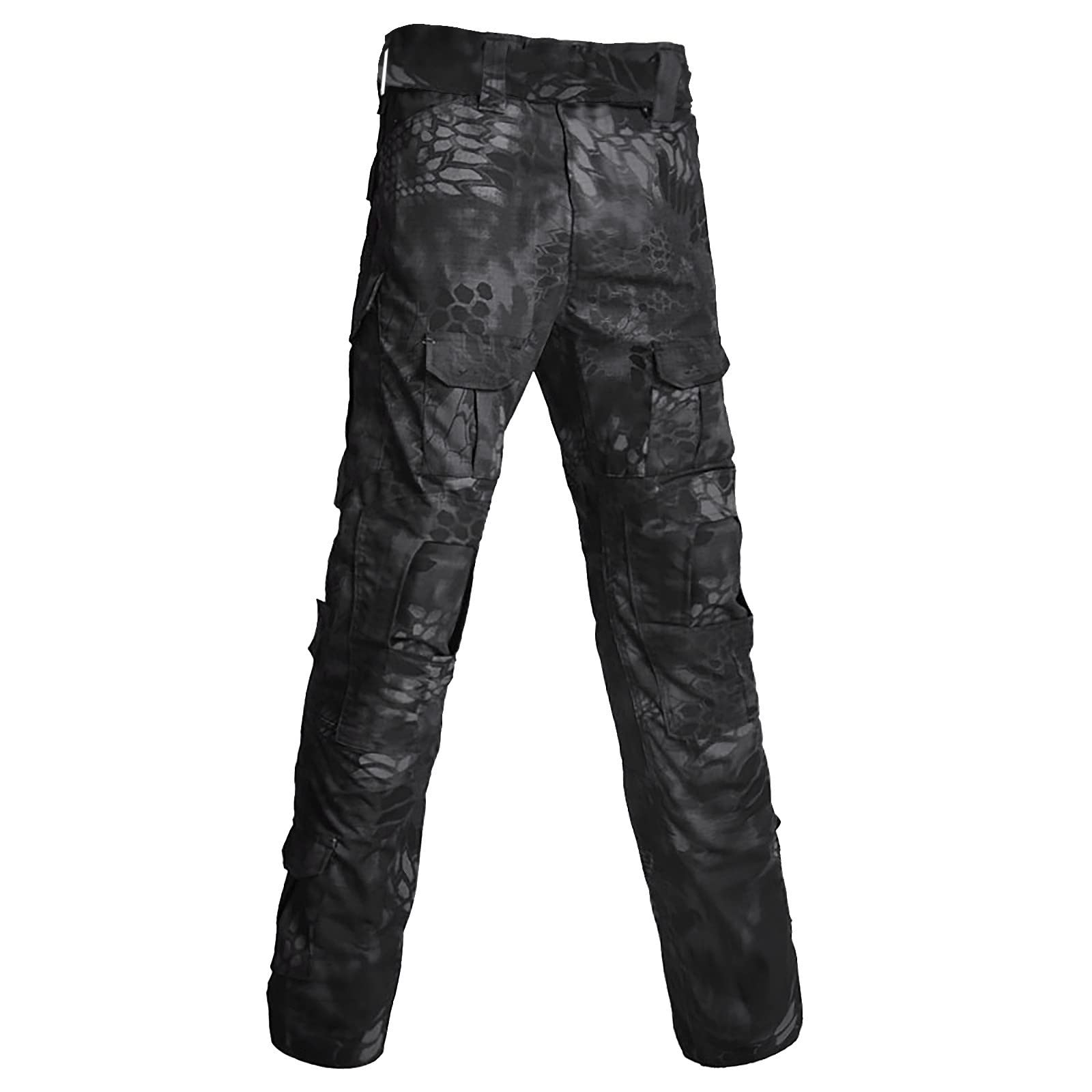 Men's Cotton Multi-Pocket Work Pants - Tactical Outdoor Military Cargo Pants for Hunting, Hiking & Combat | Durable Army Style Trousers for Workwear & Outdoor Adventures