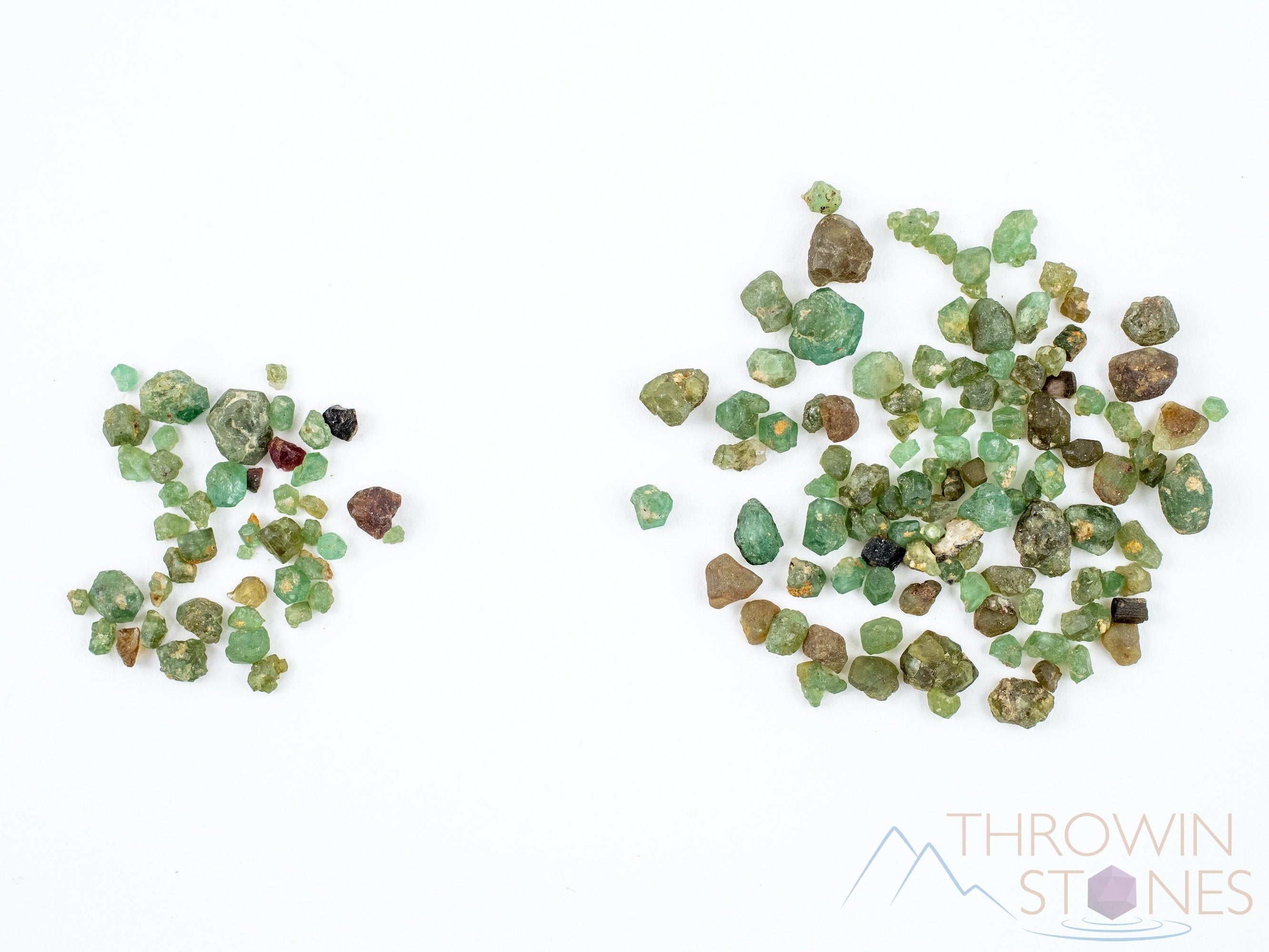 Raw Green Demantoid Garnet Crystal Chips - Natural Alluvial Gemstones for Jewelry Making, Birthstones & Mineral Collection | Small Healing Crystals for Meditation, Home Decor & Spiritual Gifts (E1807)