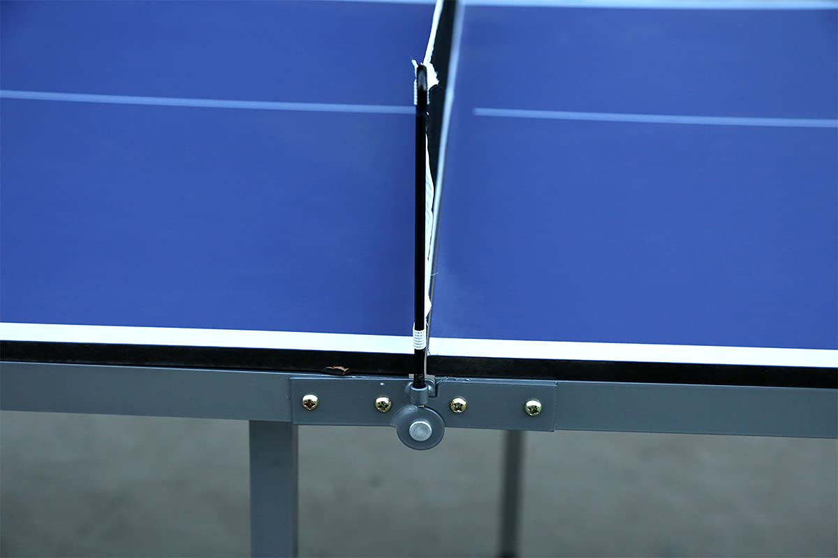 Premium Foldable Ping Pong Table Set - 100% Preassembled Indoor/Outdoor Table Tennis Game for Family Fun | Perfect for Backyard, Garage, Game Room & Office Recreation
