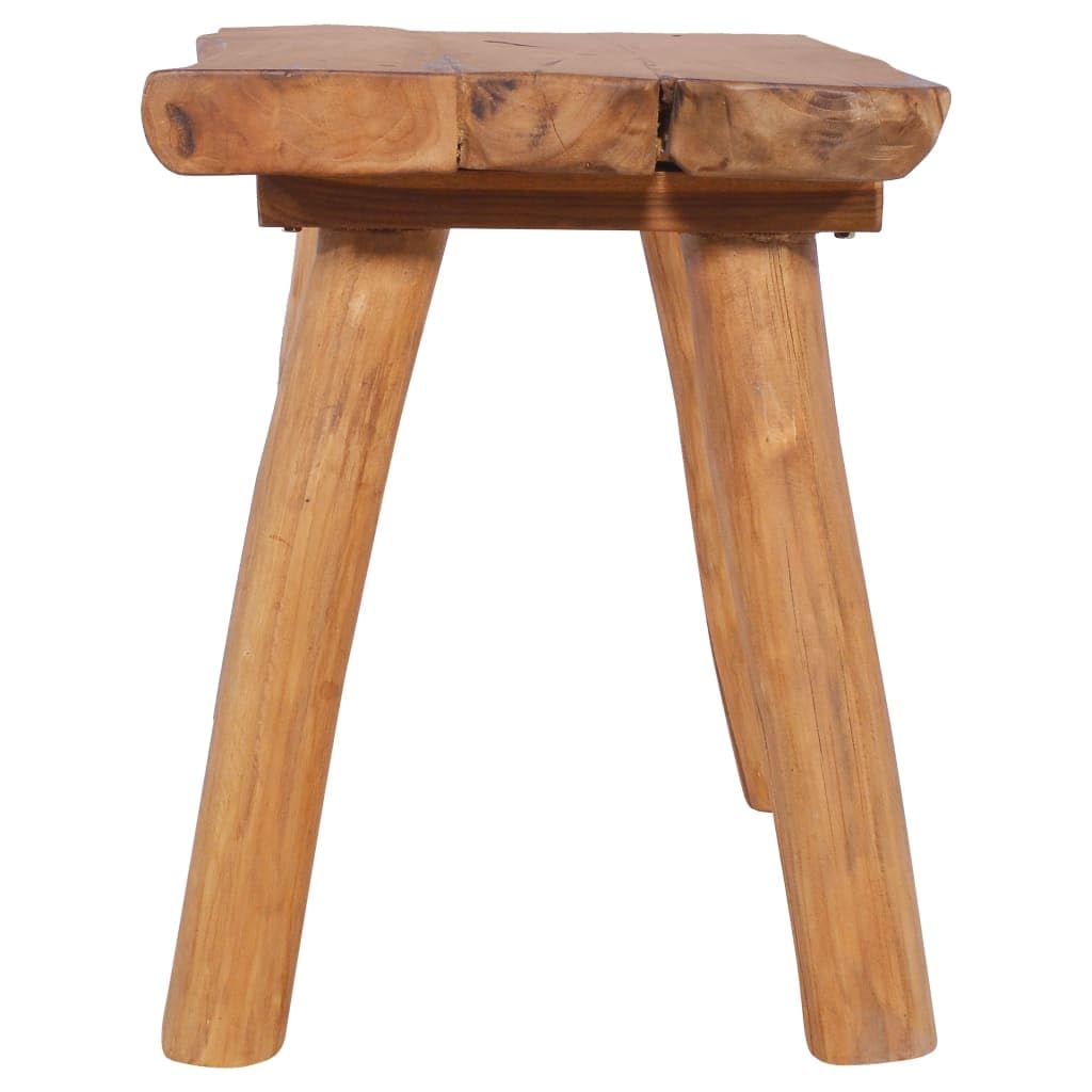 vidaXL Solid Teak Wood Garden Bench - Durable Indoor & Outdoor Wooden Bench for Entryway, Hallway, Living Room & Patio - Perfect for Home Decor, Garden Seating & Relaxation
