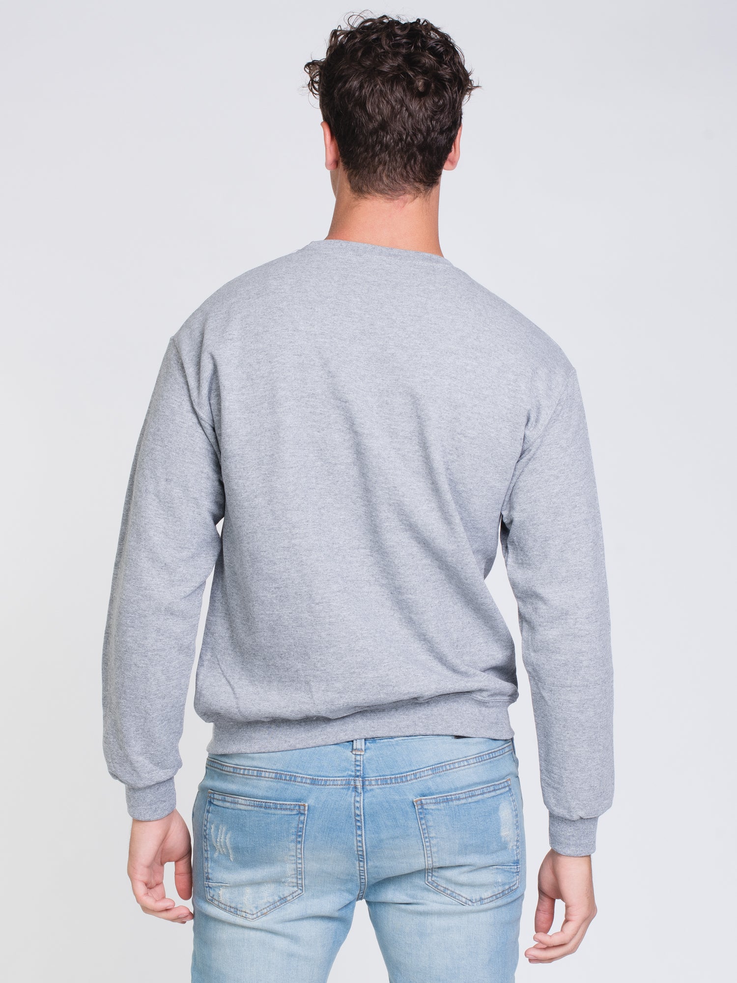 BOATHOUSE RETRO BH LOGO FLOCK Hoodie - OX Grey - Men's Vintage Pullover Sweatshirt - Clearance Sale - Perfect for Casual Wear, Street Style & Outdoor Activities