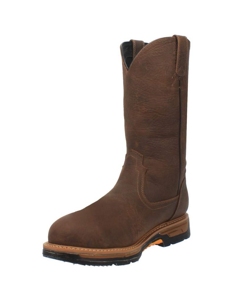 Dan Post Men's Twister 12 Electrical Hazard Composite Toe Work Boots - Brown Safety Shoes Size 8.5 M - Comfortable & Durable for Construction, Warehouse & Outdoor Work