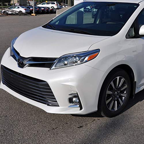 2018-2020 Toyota Sienna Fog Light Kit with Black Bezels, Wiring & Switch - Compatible with BASE/L/LE/SE/XLE/LIMITED Trims (Halogen Bulbs Included) - Perfect for Night Driving & Enhanced Visibility
