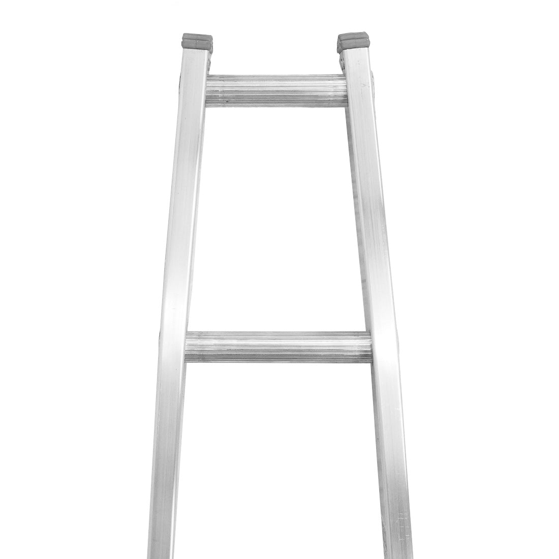 8 Foot Aluminum Metallic Ladder with Open Top Section - Perfect for Home Improvement, Warehouse Access, and Roofing Projects