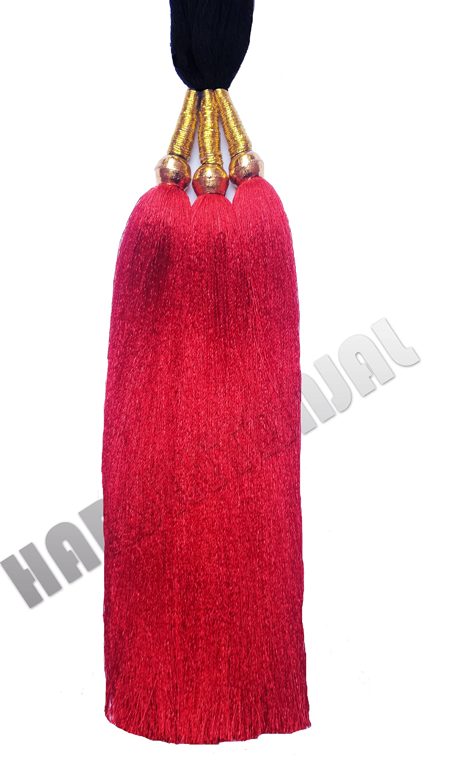 **Punjabi Paranda Parandi Choti Braid Tassels Hair Accessories for Women & Girls – Red (HGS2215N) – Perfect for Weddings, Parties & Traditional Outfits**
