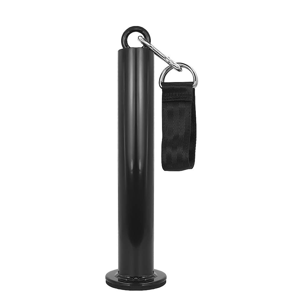 Olympic Weight Plate Loading Pin with Snap Clip & Strap - Secure Barbell Weight Plate Holder for CrossFit, Powerlifting & Home Gym Workouts