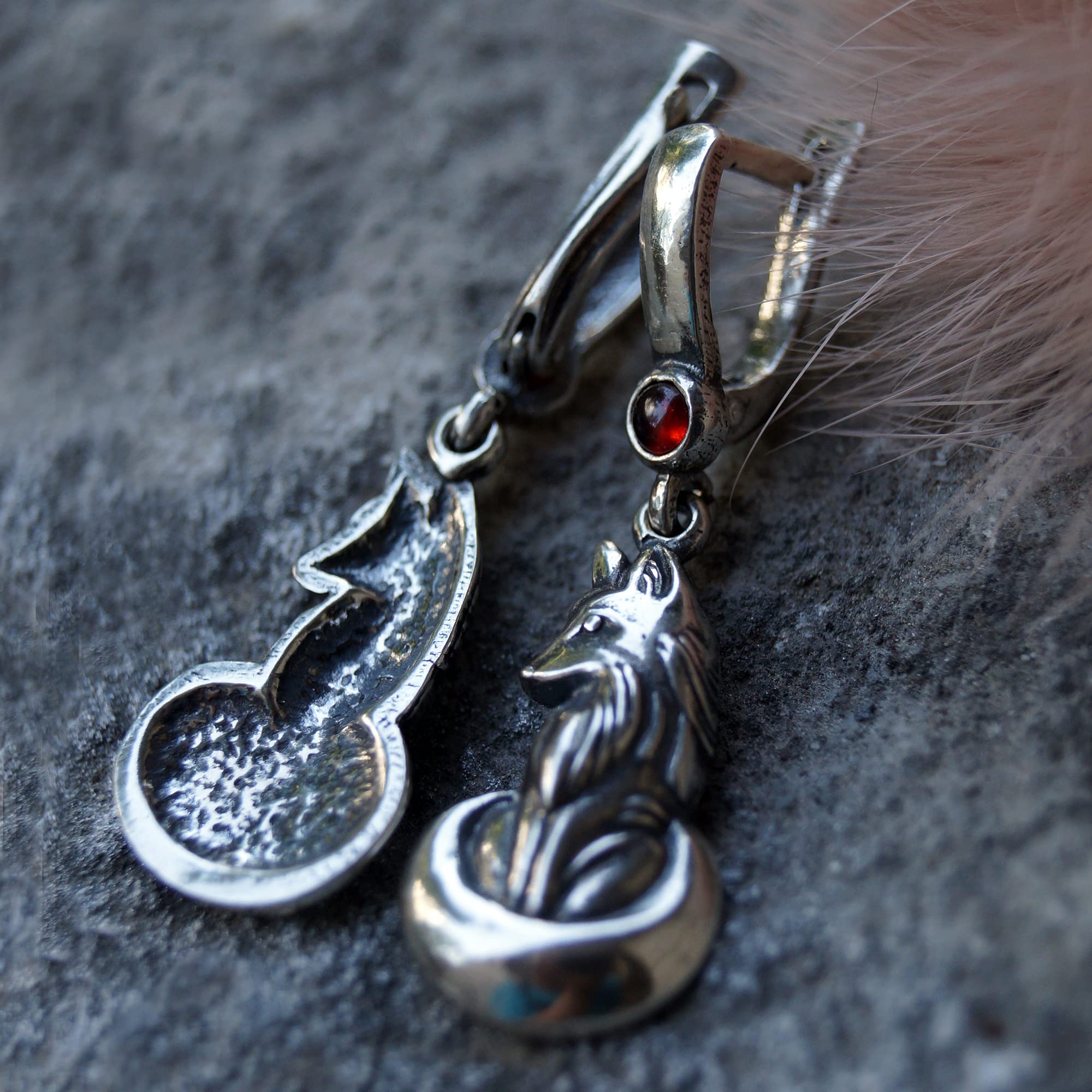 Fox Sterling Silver Earrings for Women - Elegant & Hypoallergenic Jewelry for Everyday Wear, Parties & Gifts