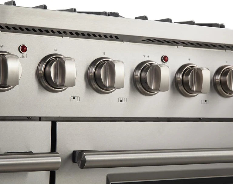 48 Inch Gas Range with Dishwasher and 60 Inch Refrigerator - Forno Premium Appliance Package for Modern Kitchens | Perfect for Home Chefs & Entertaining