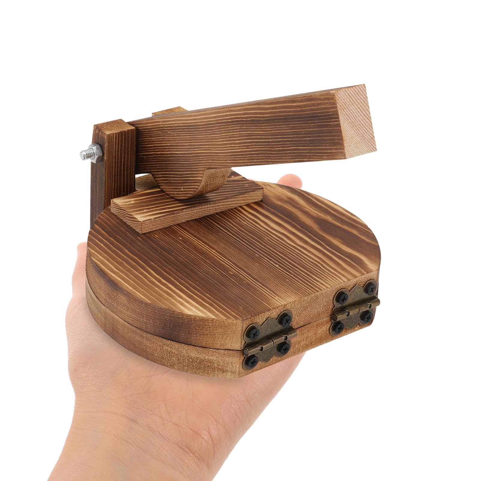Angoily Wooden Tortilla Press & Dumpling Mold - Pre-Seasoned for Flour Tortillas, Roti, Dosa & More | Perfect for Home Cooking, Mexican Cuisine & Asian Dishes
