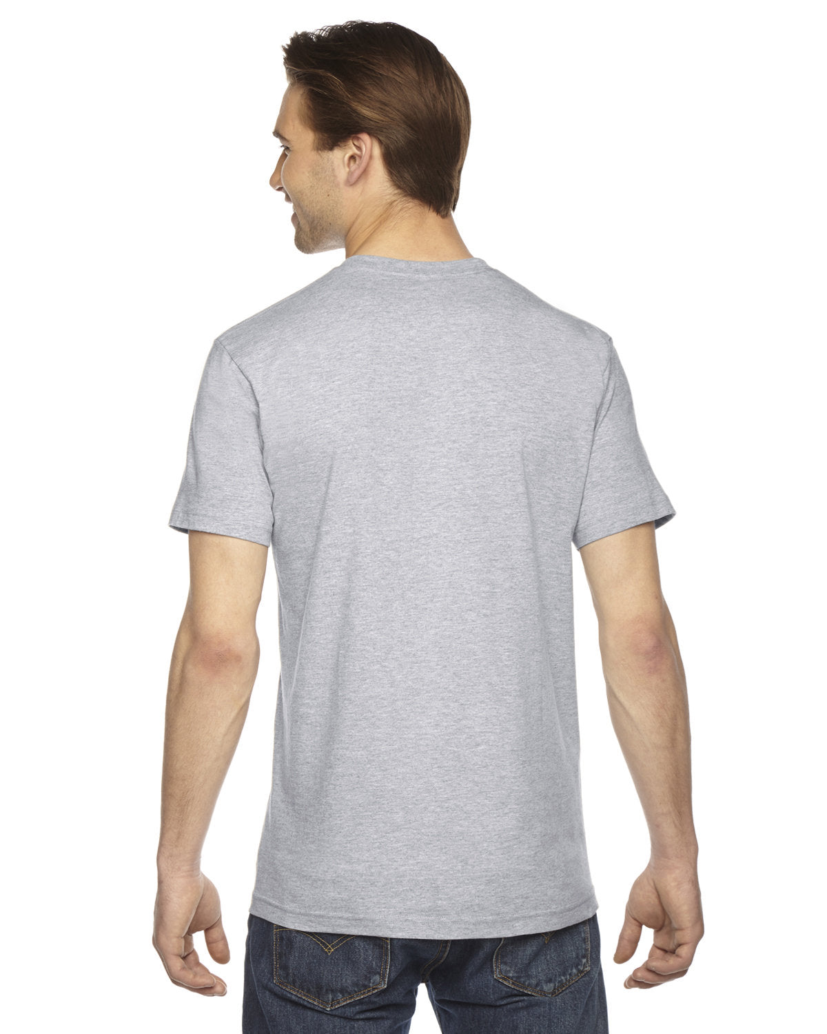 American Apparel 2001W Unisex Fine Jersey Short Sleeve T-Shirt - Soft Cotton Crew Neck Tee for Men & Women - Perfect for Casual Wear, Gym, and Everyday Outfits