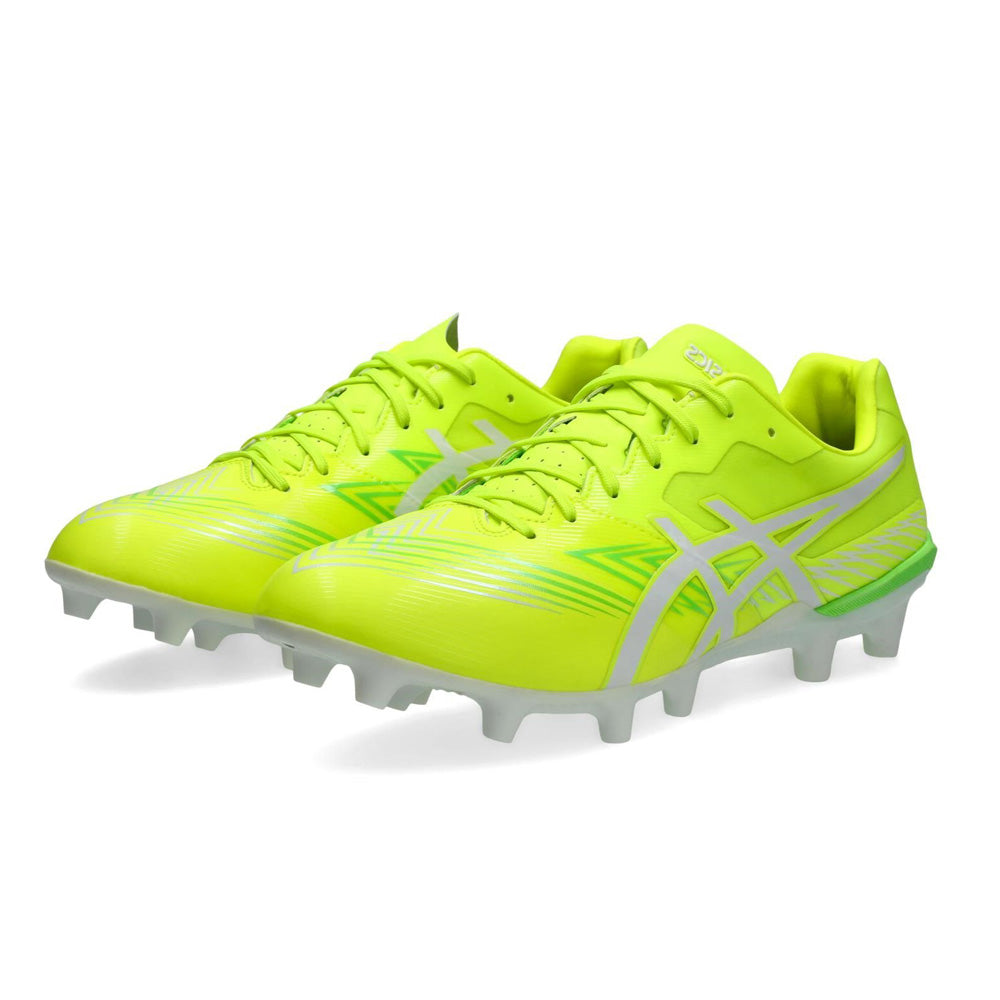 ASICS Swift Strike FG Soccer Cleats for Men - Lightweight Football Shoes with Enhanced Traction (Safety Yellow/White) - Perfect for Turf Matches & Training Sessions
