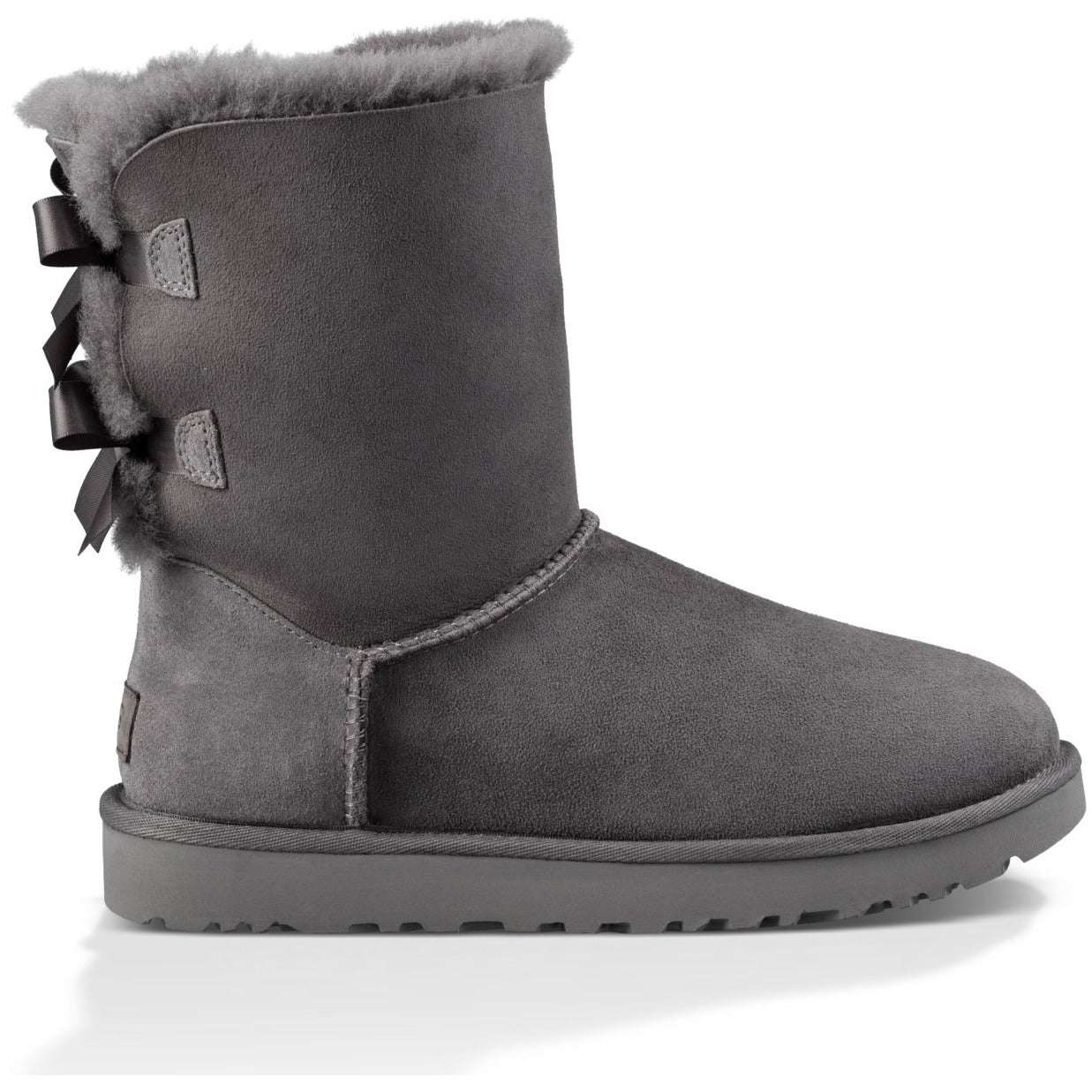 UGG Women's Bailey Bow II Boots - Cozy Winter Boots for Women, Grey Suede with Bow Detail | Perfect for Cold Weather & Casual Outfits