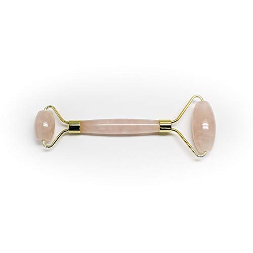 Rose Quartz Face Roller for Skin Care - Cooling Facial Massager for Puffiness & Wrinkles - Natural Jade Roller for Gua Sha & Lymphatic Drainage - Perfect for Morning Routine & Self-Care Rituals