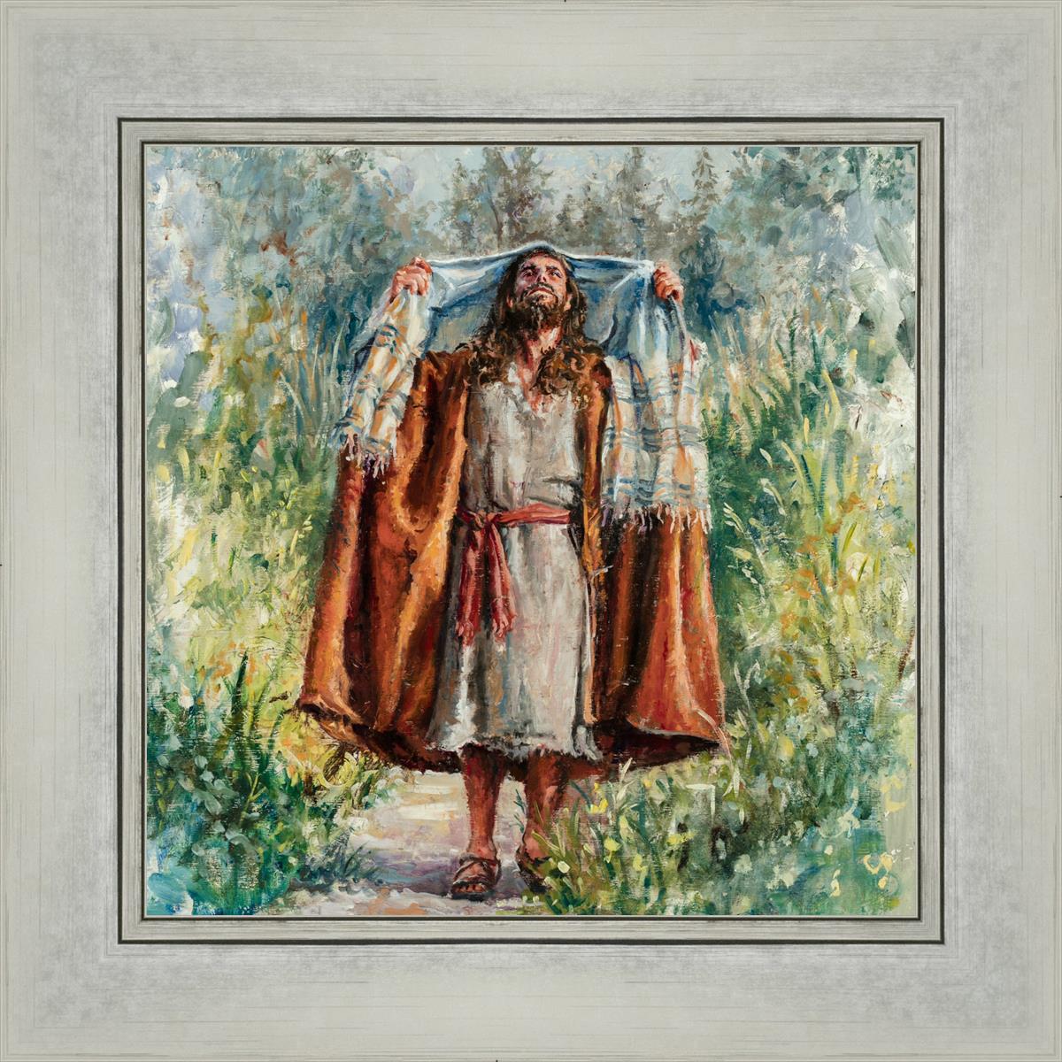 Jesus in the Wilderness - Religious Wall Art for Home & Church Decor - Inspirational Christian Gift for Prayer & Meditation Spaces
