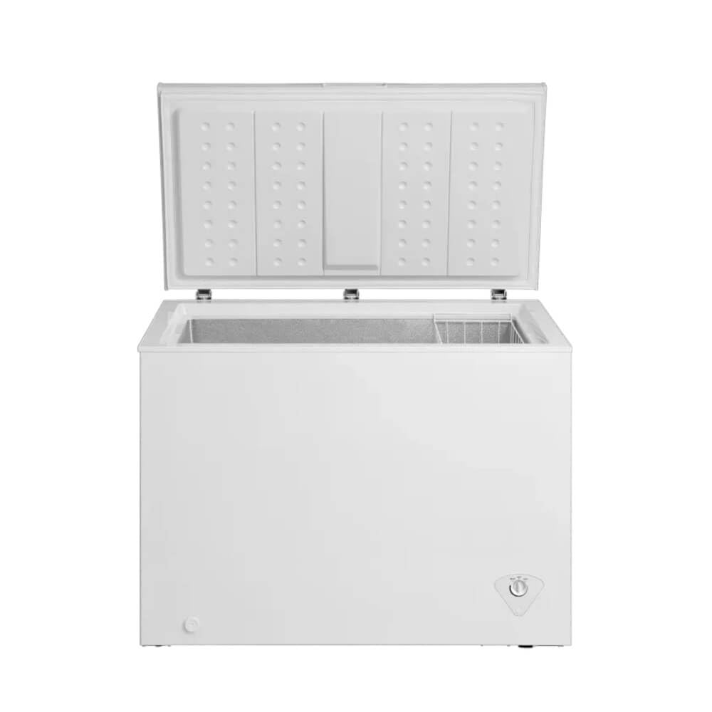 Element ECF10MD1BW 10.2 Cubic Feet White Chest Freezer - Compact Deep Freezer for Home, Garage, or Basement Storage - Perfect for Frozen Food, Meat, Ice Cream, and Bulk Groceries