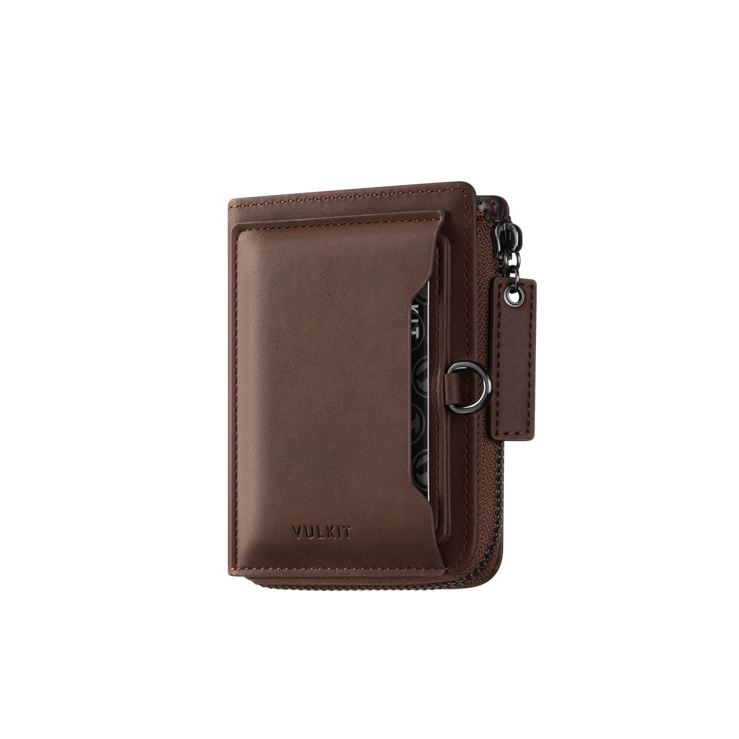RFID Blocking Leather Bifold Wallet with Zipper & Coin Pocket - Secure Slim Wallet for Men & Women - Travel, Business & Everyday Use