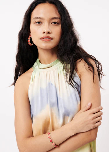 AUBERYA Tie Dye Dress for Women - Stylish Summer Boho Maxi Dress for Beach, Vacation & Casual Wear