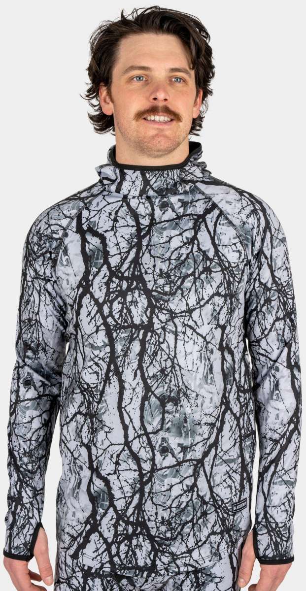 BlackStrap Summit Base Layer Hoodie 2024 - Thermal Underwear for Men & Women - Moisture Wicking Cold Weather Hooded Shirt for Hiking, Skiing & Outdoor Activities