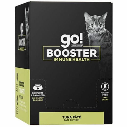 Go! Solutions Immune Health Booster Tuna Pate Wet Cat Food - High Protein Grain-Free Recipe for Adult Cats - Supports Digestive & Immune System - Perfect for Picky Eaters & Sensitive Stomachs