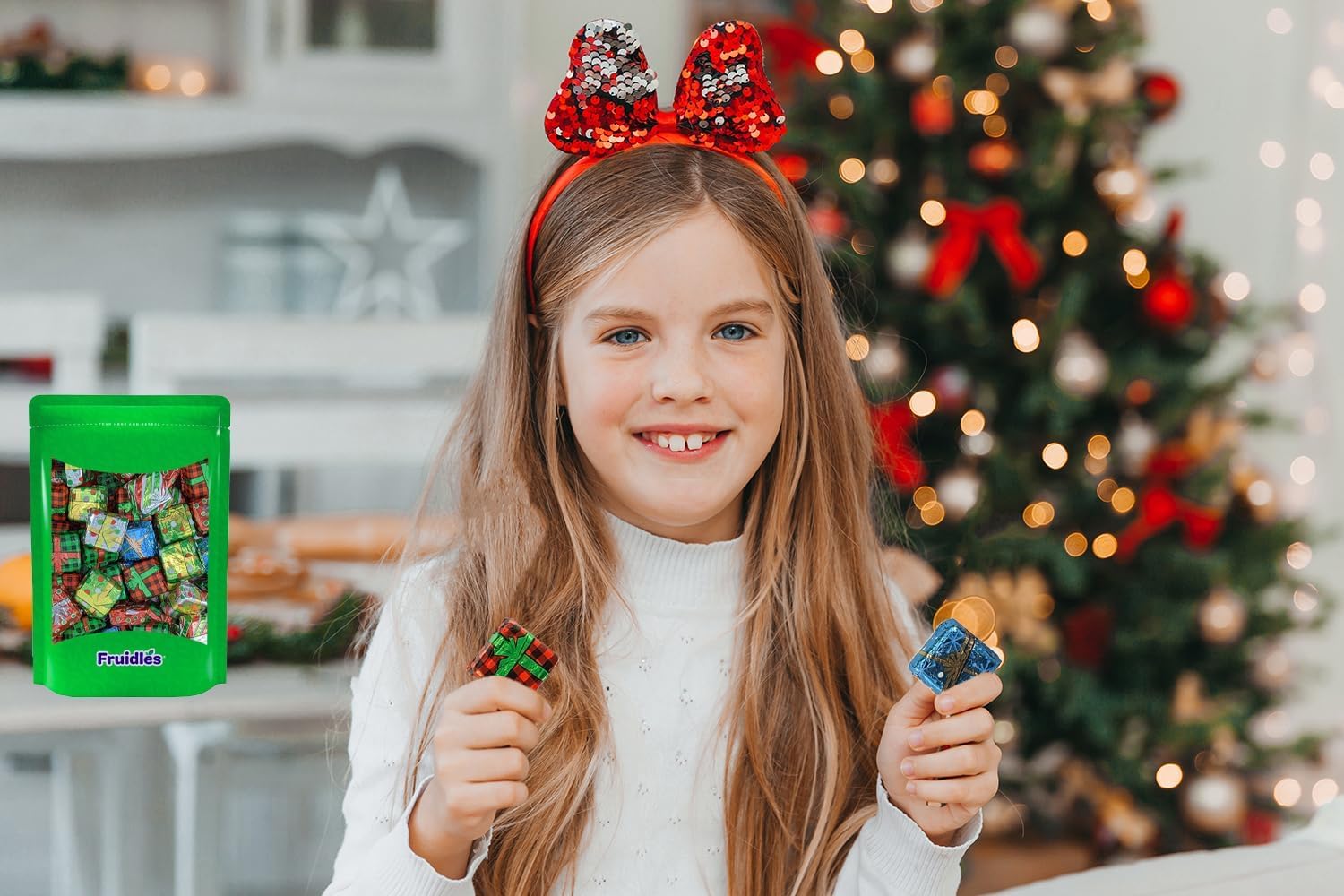 Premium Christmas Milk Chocolate Balls - Individually Wrapped Kosher Certified Dairy Treats (8oz) - Perfect for Holiday Party Favors, Stocking Stuffers & Gift Bags