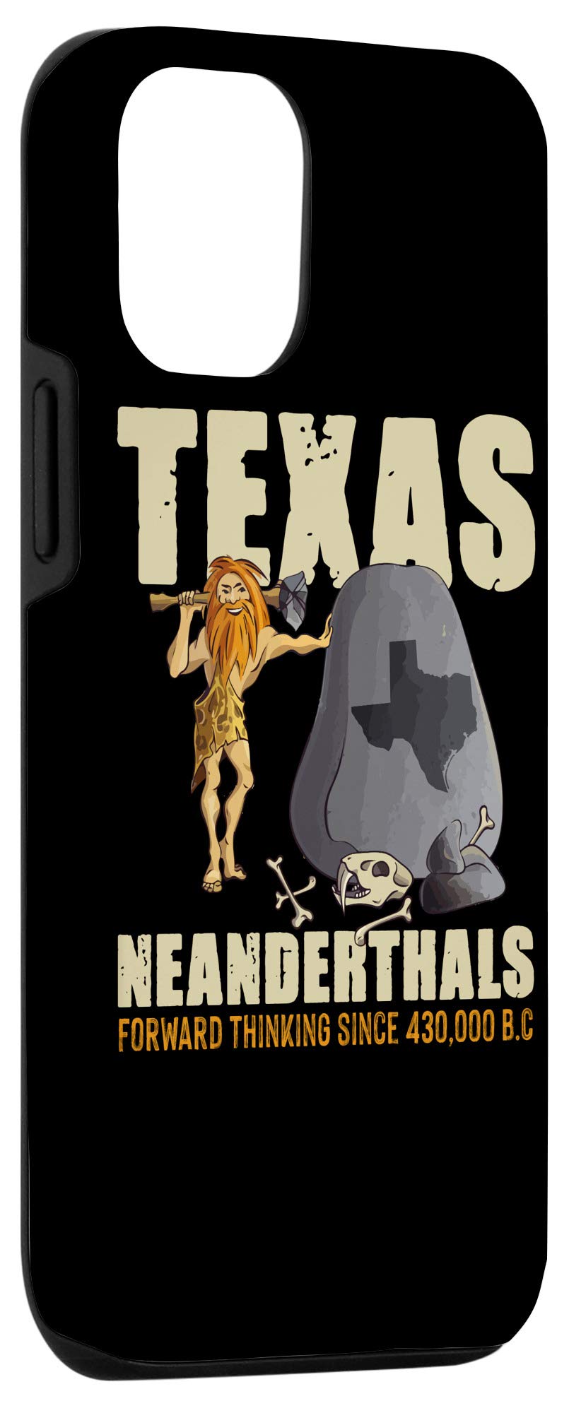 iPhone 12/12 Pro Case - Durable Protective Cover with Texas Neanderthals Design | Perfect for Daily Use, Travel & Outdoor Activities