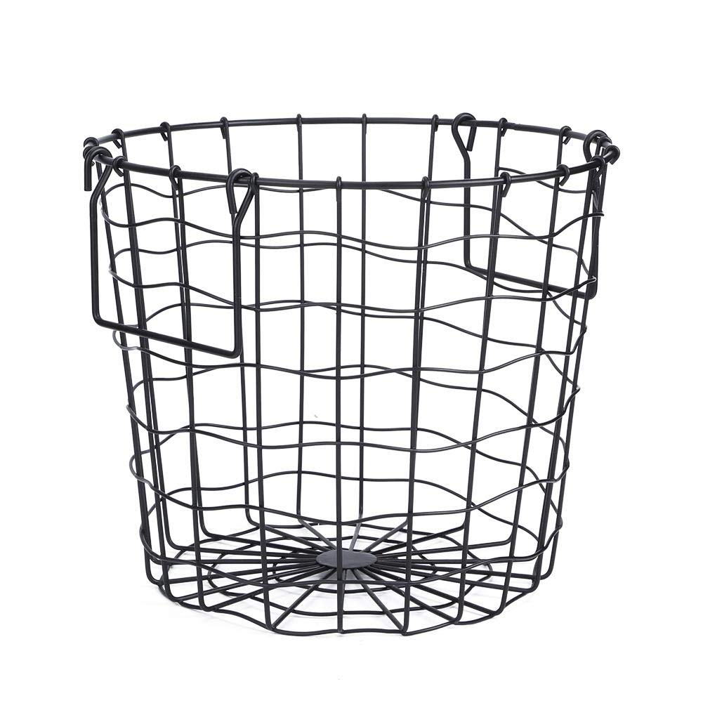 Breathable Laundry Basket with Handles - Large Clothes Hamper for Bathroom, Bedroom & Dorm Organization - Foldable Iron Frame Dirty Clothes Storage Holder (Black) - Perfect for Laundry Room, Closet & College Dorm Organization