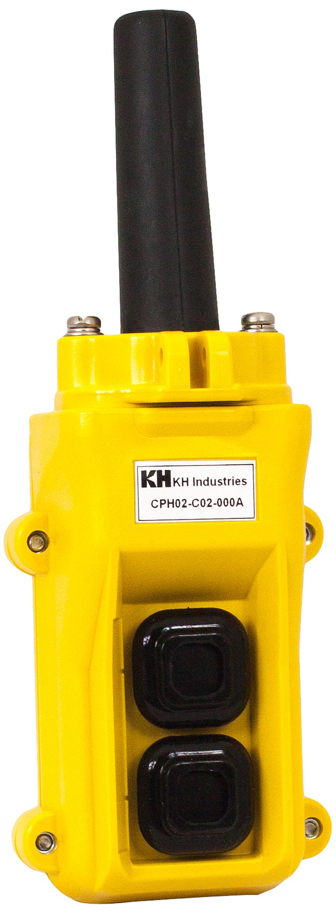 CPH02-C02-000A 2 Push Button Pendant Control Switch - Single Speed Industrial Control for Cranes & Hoists | Workshop & Factory Use