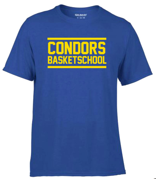 Condors Basketschool T-Shirt - Men's Basketball Graphic Tee for Casual Wear & Street Style | Perfect for Gym, Sports, and Everyday Outfits