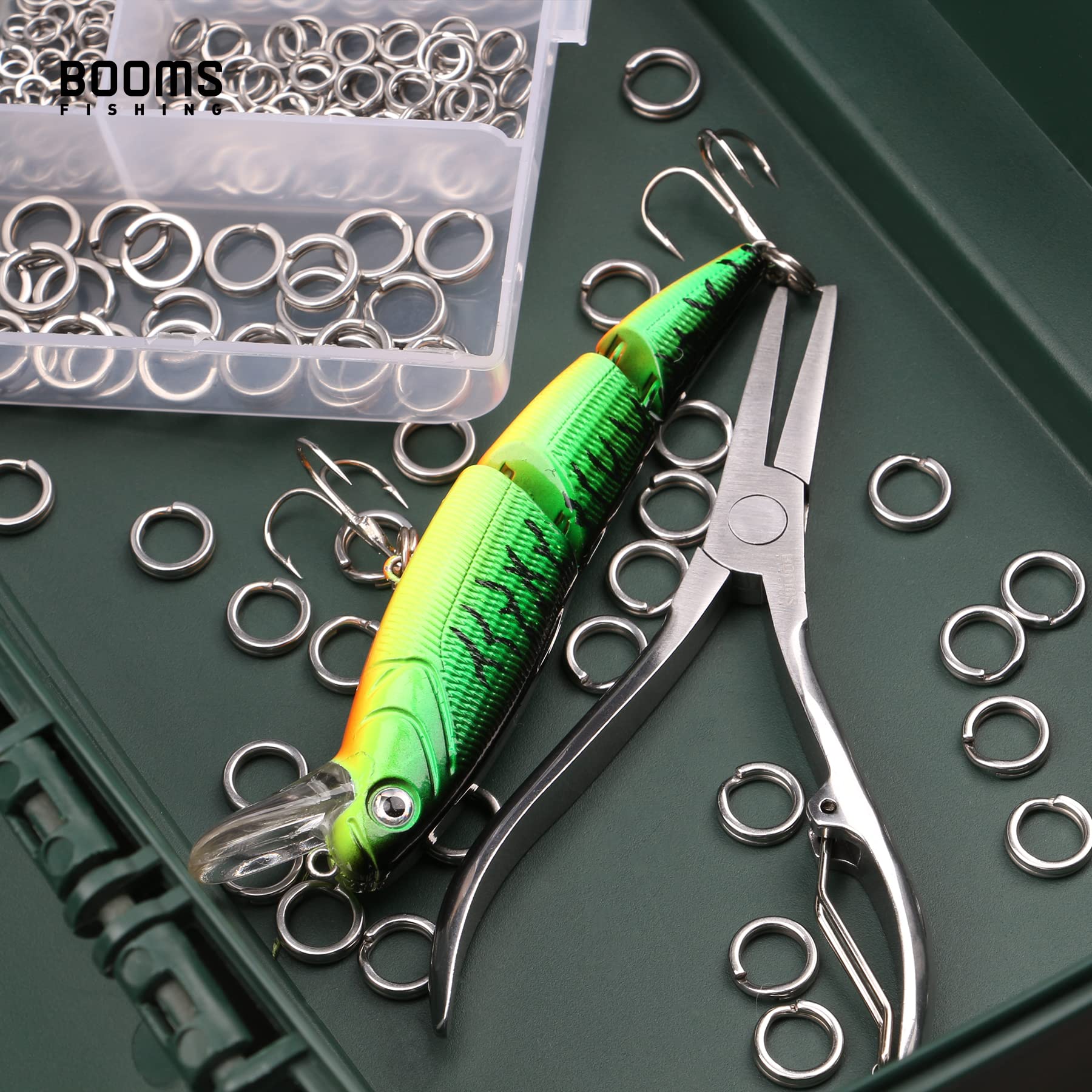 Booms Fishing SR4 Stainless Steel Split Ring Pliers - Saltwater Resistant Fishing Tool for Tackle Repair & Lure Making | Professional Fishing Gear for Saltwater & Freshwater Anglers