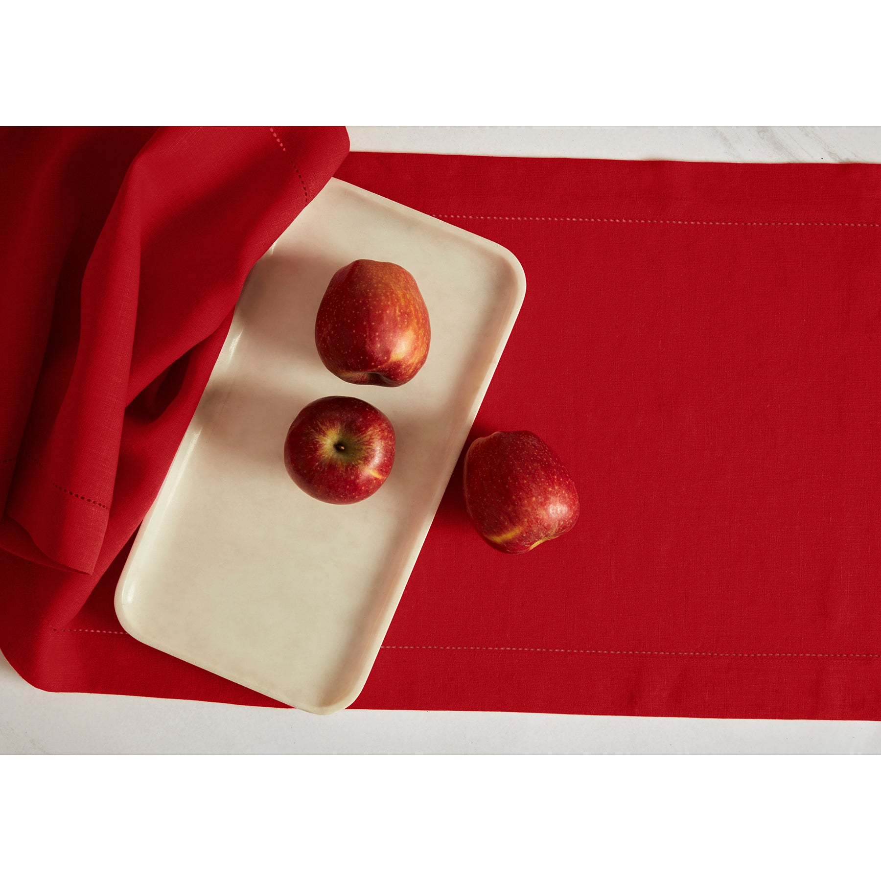 Sonoma Hemstitch Table Runner - Elegant Linen Table Decor for Dining & Special Occasions | Perfect for Weddings, Holidays & Home Decor
