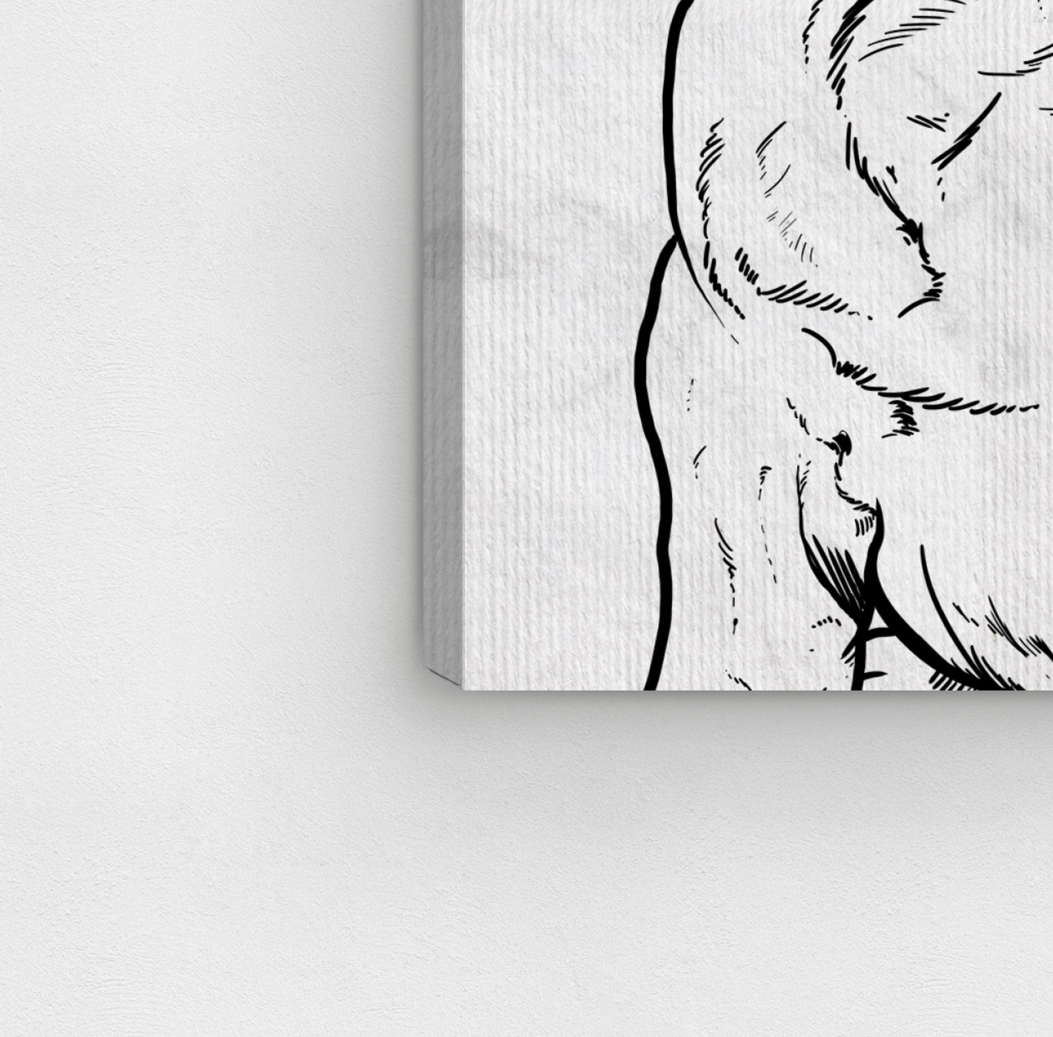 Frenchie Glasses Wall Art Canvas Print - 20x30 Inches Black & Gold Animal Home Decor by Oliver Gal Artist Co. | Perfect for Living Room, Bedroom or Office Decor