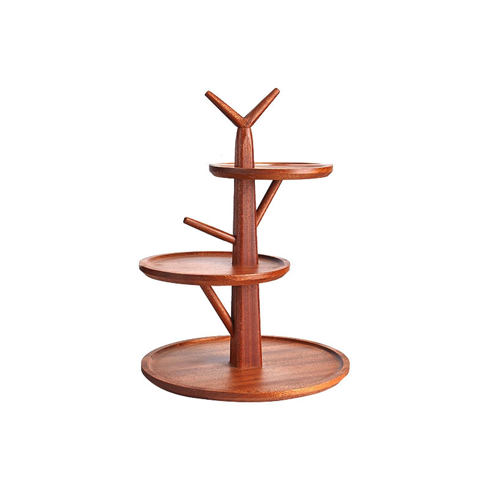 3-Tier Wooden Cake Stand for Wedding, Dessert Display & Afternoon Tea - Rustic Pastry Serving Tray with Cake Pop Holder - Perfect for Party Decor, Bridal Shower & Home Baking
