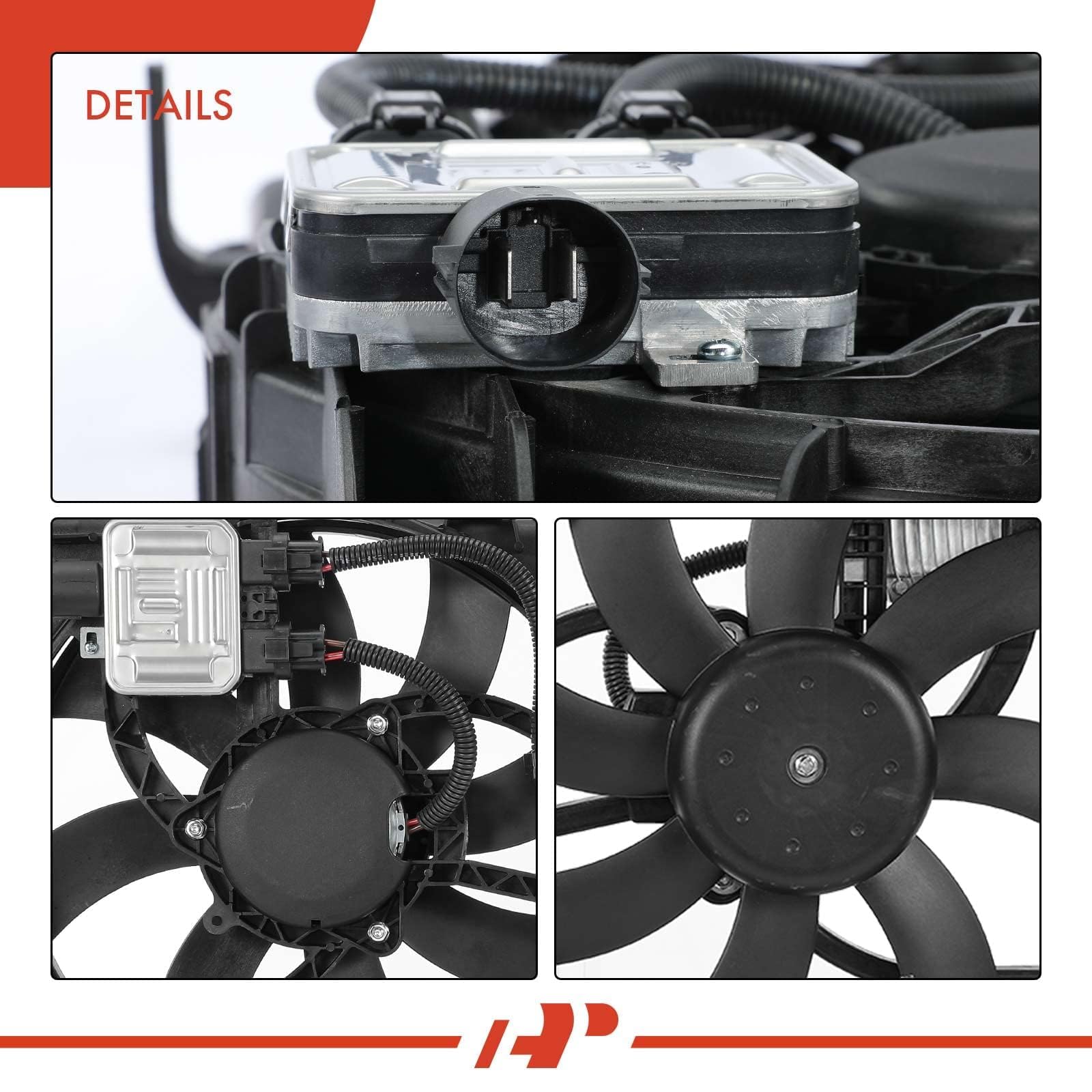 Premium Engine Radiator Cooling Fan Assembly for 2007-2014 Ford Edge & 2007-2012 Lincoln MKX - Direct Replacement for OEM# 9T4Z8C607A - Perfect for Overheating Prevention & Engine Cooling System Repair