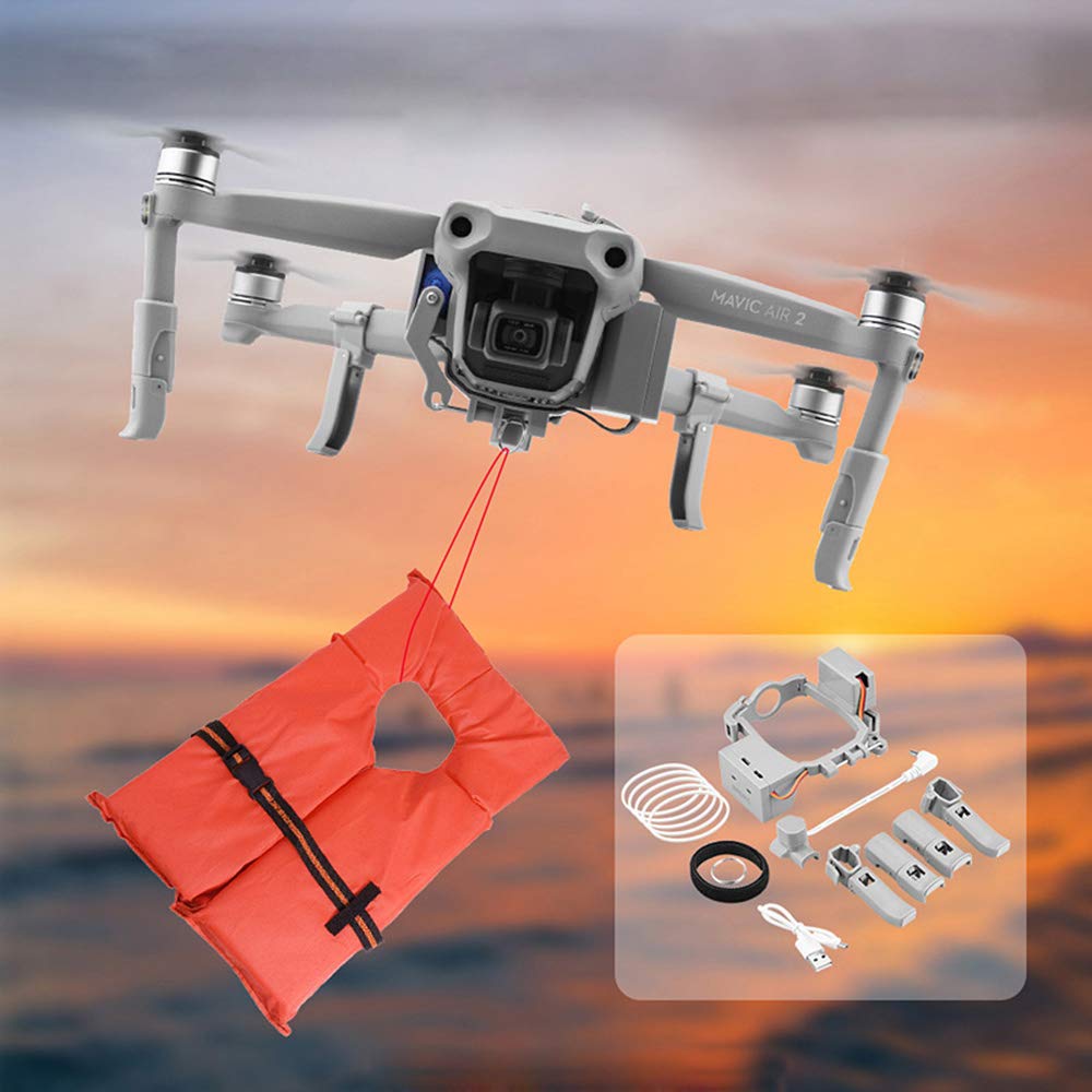 DJI Mavic Air 2/ Air 2S Payload Delivery Device - Drone Fishing Line Release & Airdrop Accessory for Outdoor Adventures, Hunting & Emergency Drops