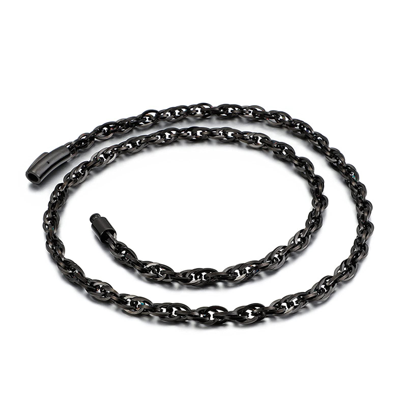 Beydodo 6mm Stainless Steel Wheat Chain Necklace for Men - 26 Inch Durable Pendant Necklace for Everyday Wear, Gifts & Special Occasions