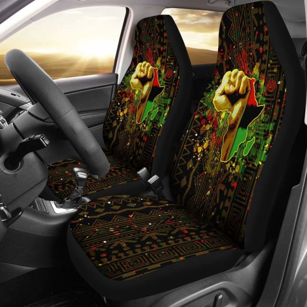 Premium African Black Power Car Seat Covers - Durable & Stylish Auto Accessories for Cars, Trucks & SUVs - Perfect for Road Trips, Daily Commutes & Custom Car Interiors