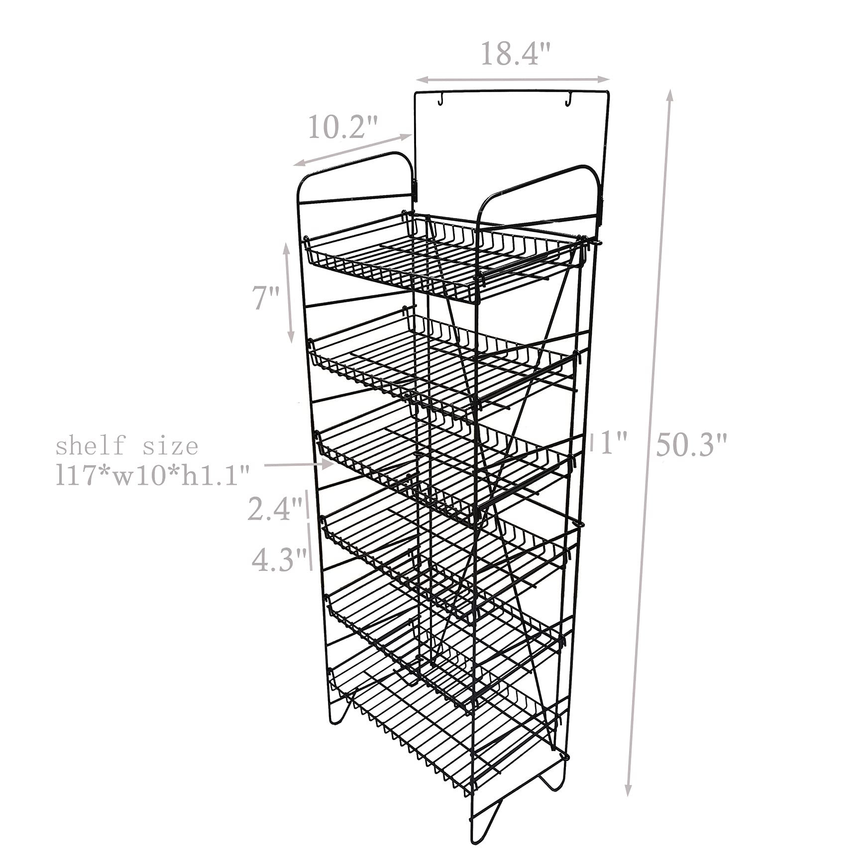 FixtureDisplays® 18x10x50