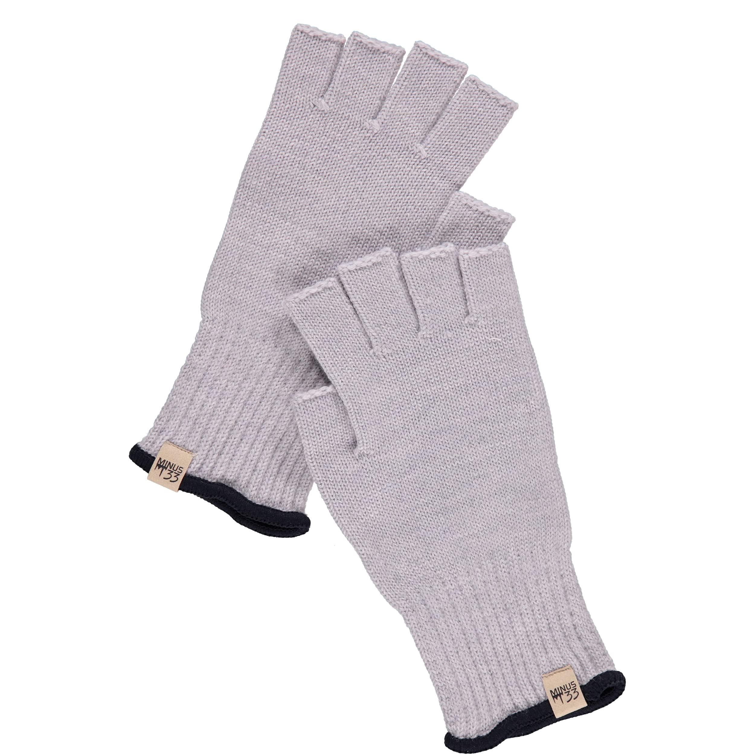 Minus33 Merino Wool Fingerless Gloves for Men & Women - Warm Thermal Knitted Half Finger Gloves for Hunting, Hiking, Cycling & Outdoor Activities